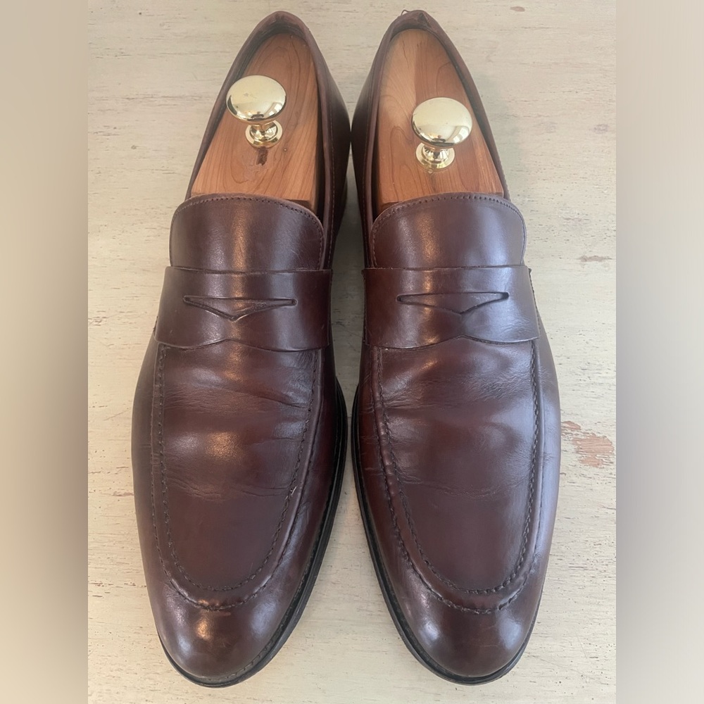 To Boot New York Made in Italy Tesoro Dark Brown Calf Slip On Size 9 1/2 $399
